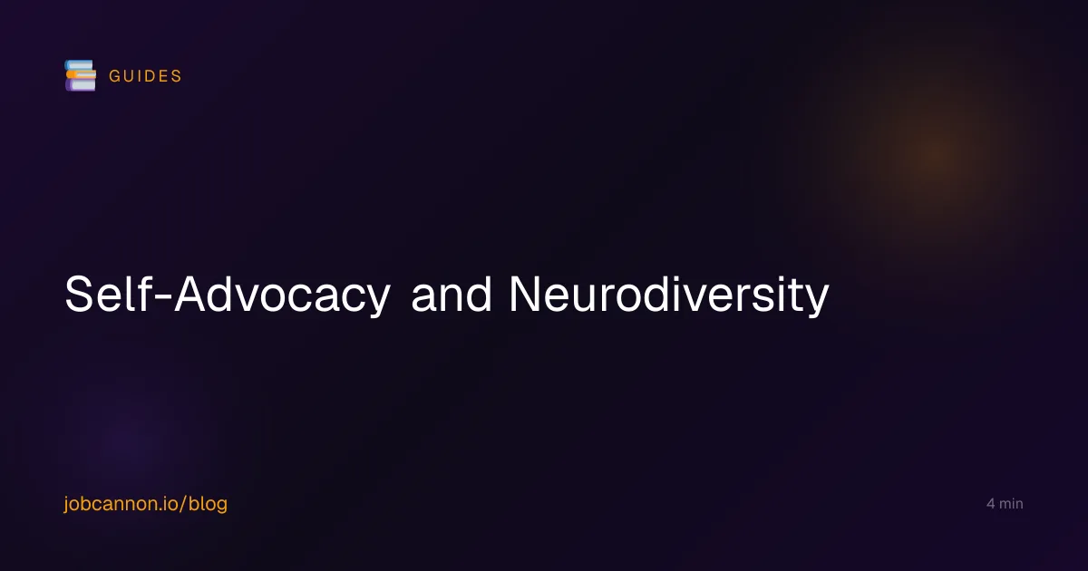 Self-Advocacy and Neurodiversity