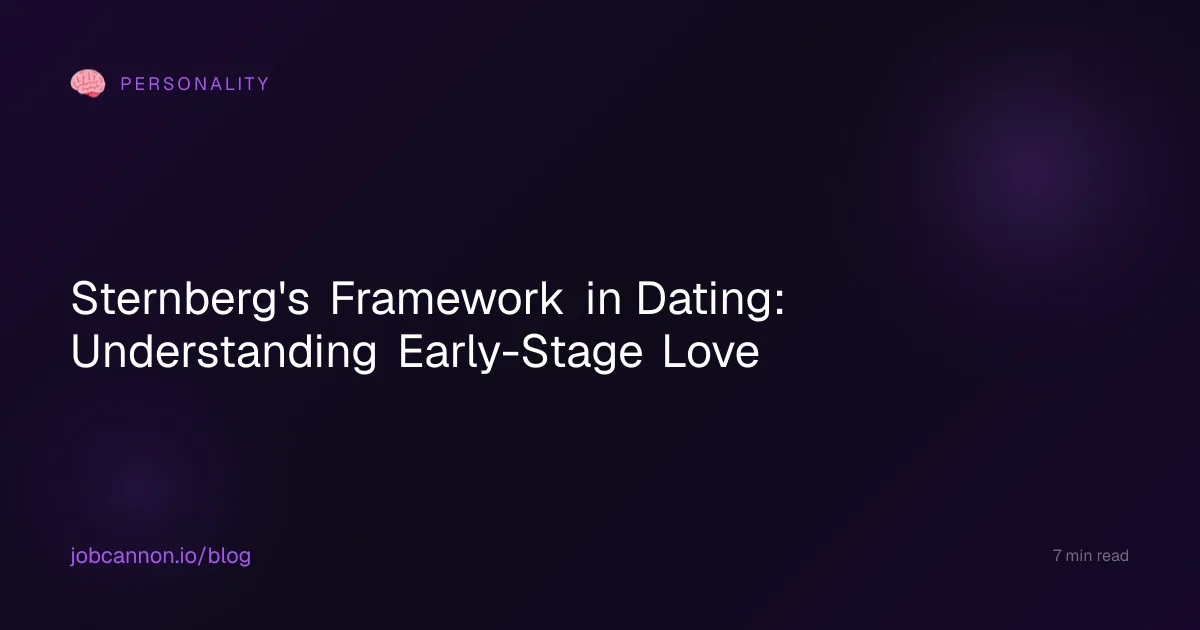 Sternberg's Framework in Dating: Understanding Early-Stage Love