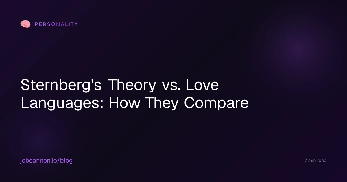 Sternberg's Theory vs. Love Languages: How They Compare