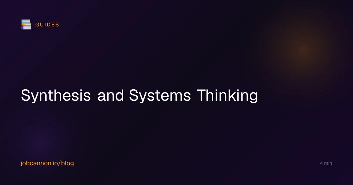 Synthesis and Systems Thinking