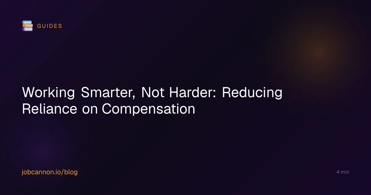 Working Smarter, Not Harder: Reducing Reliance on Compensation