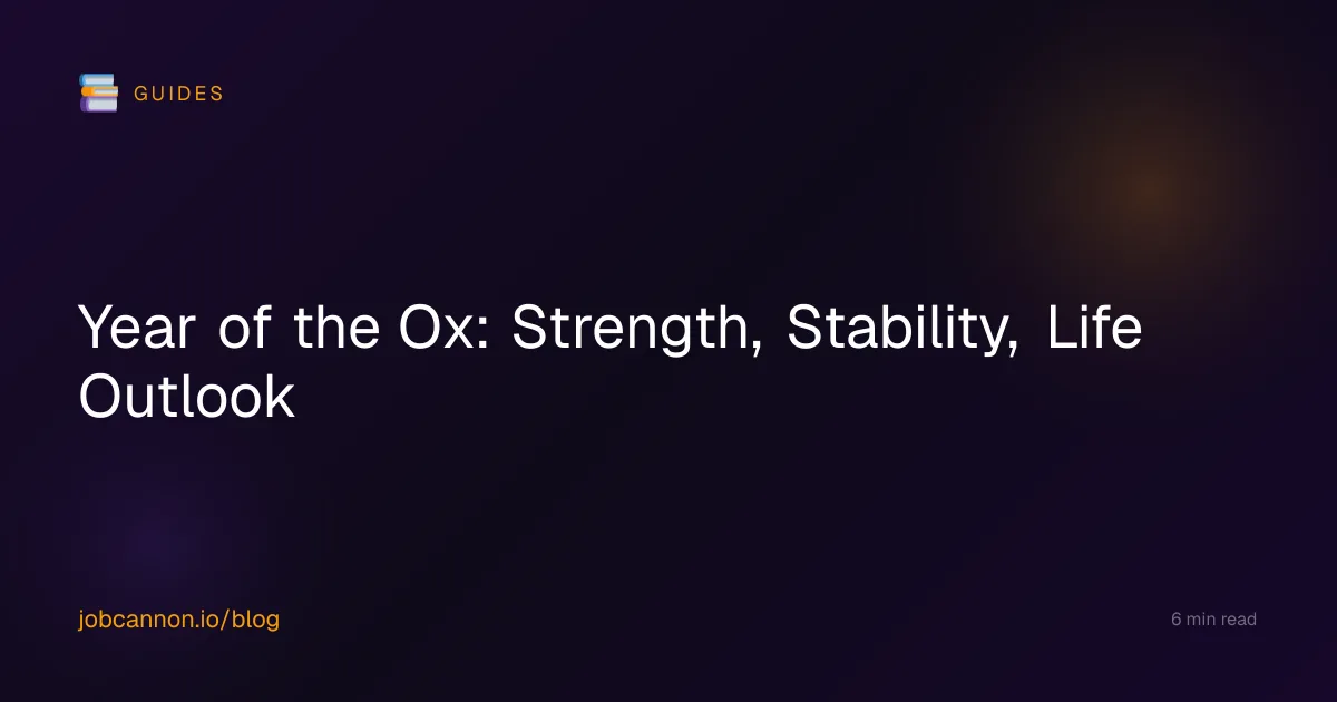 Year of the Ox: Strength, Stability, Life Outlook